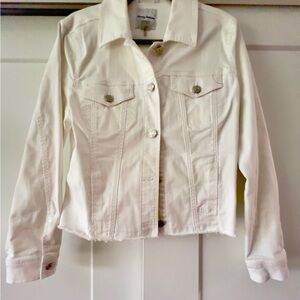 Tommy Bahama Ella Twill White Jean Jacket